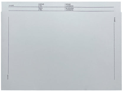 File Envelopes, White Stock, Color Border, Printed Form (Box of 100)