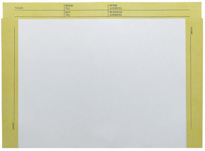 File Envelopes, White Stock, Color Border, Printed Form (Box of 100)