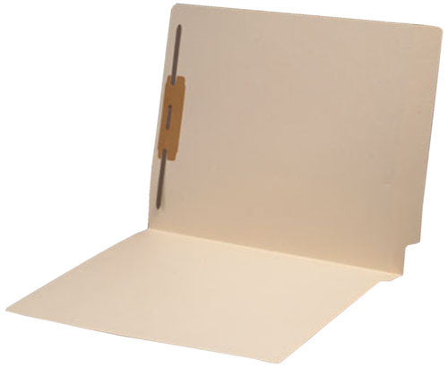 14 pt Manila Folders, Full Cut End Tab, Letter Size, Fastener Pos #1 (Box of 50) - Nationwide Filing Supplies