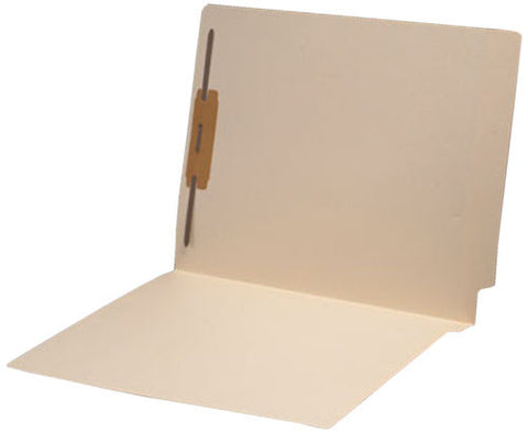 14 pt Manila Folders, Full Cut End Tab, Letter Size, Fastener Pos #1 (Box of 50) - Nationwide Filing Supplies