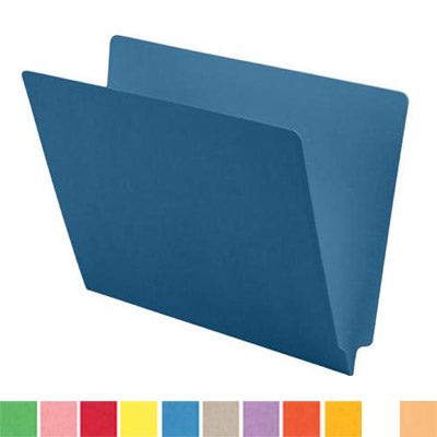 11 pt Color Folders, Full Cut 2-Ply End Tab, Letter Size (Box of 100) - Nationwide Filing Supplies