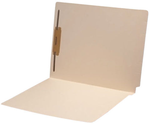 14 pt Manila Folders, Full Cut 2-Ply End Tab, Letter Size, Fastener Pos #1 (Box of 50) - Nationwide Filing Supplies
