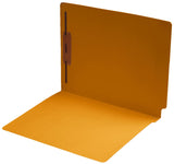 14 pt Color Folders, Full Cut 2-Ply End Tab, Letter Size, Fastener Pos #1 (Box of 50)