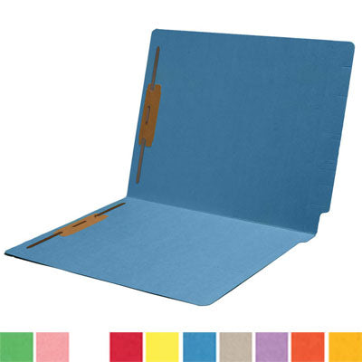 14 pt Color Folders, Full Cut 2-Ply End Tab, Letter Size, Fastener Pos #1 & #3 (Box of 50) - Nationwide Filing Supplies