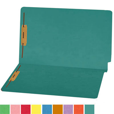 14 pt Color Folders, Full Cut 2-Ply End Tab, Legal Size, Fastener Pos #1 & #3 (Box of 50)