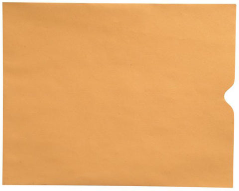 28lb Brown Kraft Negative Preserver, Open End, Plain - Not Printed, 10-1/2" x 12-1/2" (Carton of 500) - Nationwide Filing Supplies