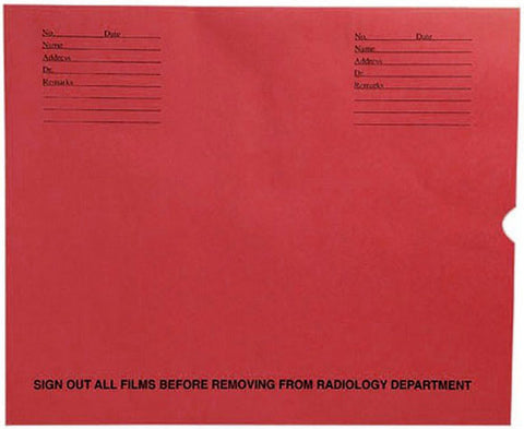 32lb Red Kraft Negative Preserver, Open End, Standard Imprint, 14-1/2" x 17-1/2" (Carton of 500) - Nationwide Filing Supplies