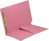 11 pt Color Folders, Full Cut End Tab, Letter Size, 1/2 Pocket Inside Front, Fastener Pos #1 (Box of 50) - Nationwide Filing Supplies