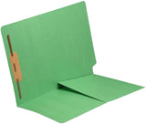 14 pt Color Folders, Full Cut End Tab, Letter Size, 1/2 Pocket Inside Front, Fastener Pos #1 (Box of 50) - Nationwide Filing Supplies