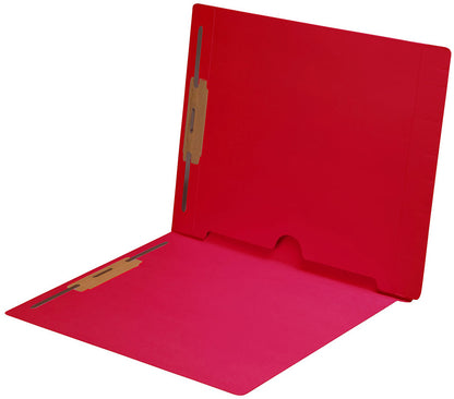 11 pt Color Folders, Full Cut End Tab, Letter Size, Full  Back Pocket, Fasteners Pos #1 & #3 (Box of 50) - Nationwide Filing Supplies