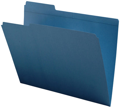11 PT Colored Folders, 1/3 Cut Assorted Top Tab, Letter Size (Box of 100) - Nationwide Filing Supplies