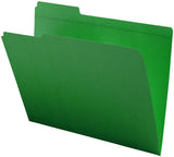 11 PT Colored Folders, 1/3 Cut Assorted Top Tab, Letter Size (Box of 100) - Nationwide Filing Supplies
