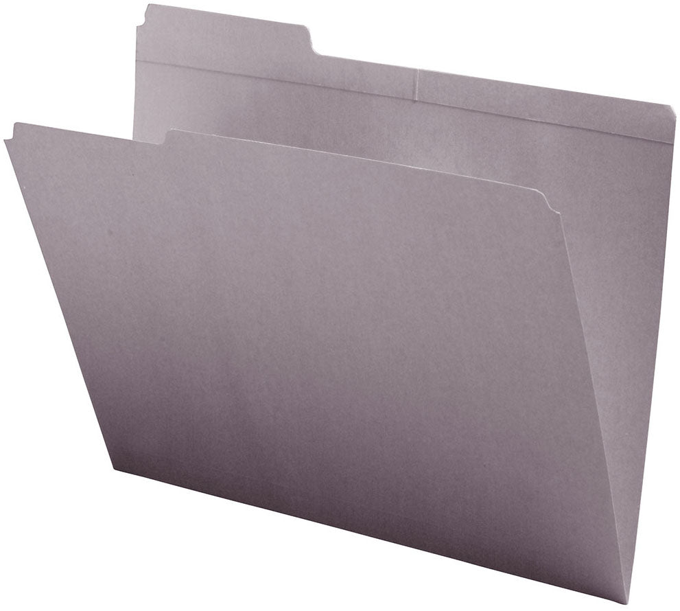 11 PT Colored Folders, 1/3 Cut Assorted Top Tab, Letter Size (Box of 100) - Nationwide Filing Supplies