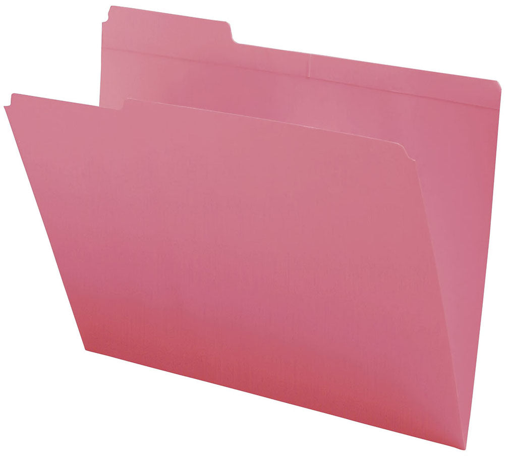 11 PT Colored Folders, 1/3 Cut Assorted Top Tab, Letter Size (Box of 100) - Nationwide Filing Supplies