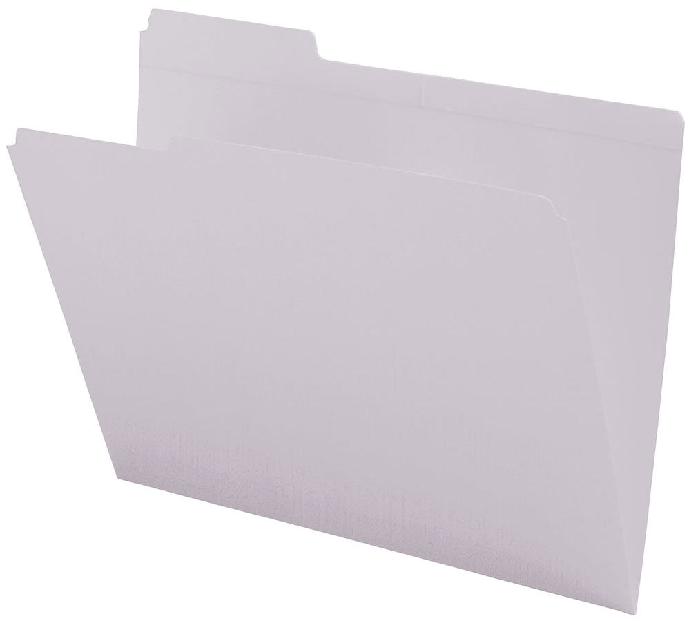 11 PT Colored Folders, 1/3 Cut Assorted Top Tab, Letter Size (Box of 100) - Nationwide Filing Supplies