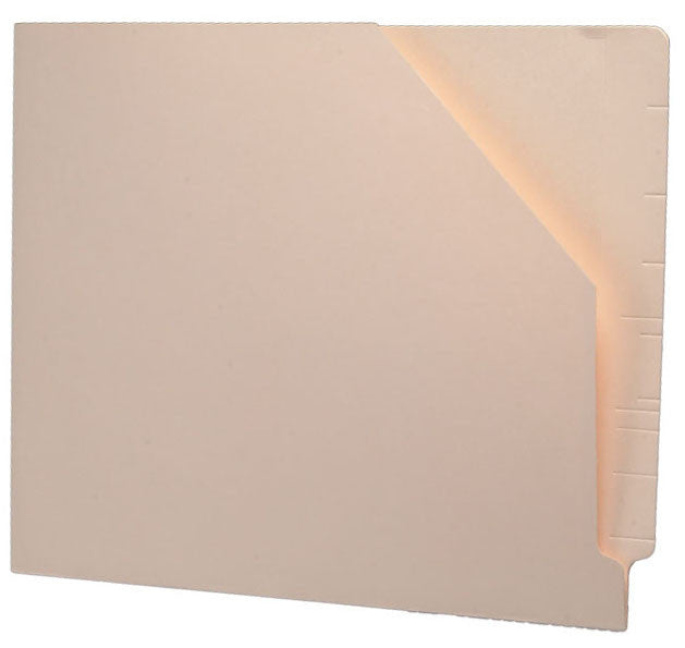 14 pt Manila Pocket, Full Cut End Tab, Letter Size, Slant Cut Front (Box of 50) - Nationwide Filing Supplies