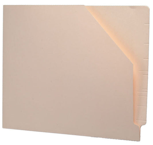 14 pt Manila Pocket, Full Cut End Tab, Letter Size, Slant Cut Front (Box of 50) - Nationwide Filing Supplies