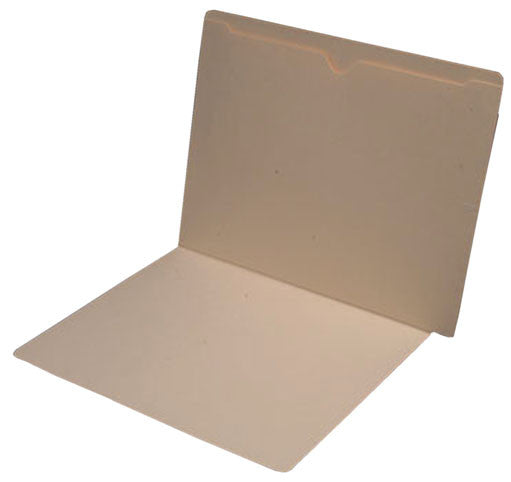 11 pt Manila Folders, Full Cut End Tab, Letter Size, Full Open Top Back Pocket (Box of 50) - Nationwide Filing Supplies