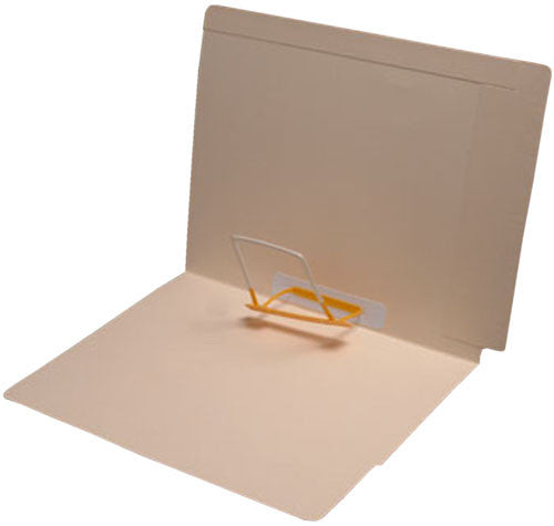 14 pt Manila Folders, Full Cut 2-Ply End/Top Interlock Tab, Letter Size, Spaceclip Fastener Pos #5 (Box of 50) - Nationwide Filing Supplies