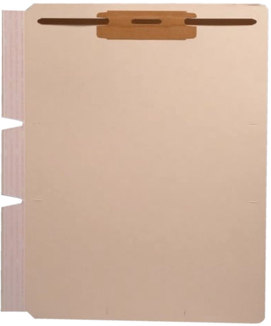 Self Adhesive Divider, Standard Side Flap, 2" Fasteners on Top of Both Sides (Box of 100) - Nationwide Filing Supplies