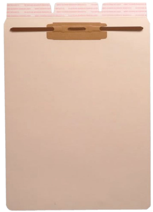 Self Adhesive Divider, Standard End Flap, 2" Fastener on Top (Box of 100) - Nationwide Filing Supplies