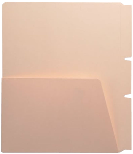 Self Adhesive Divider, Standard Side Flap, 1/2 Pocket on Both Sides (Box of 100) - Nationwide Filing Supplies