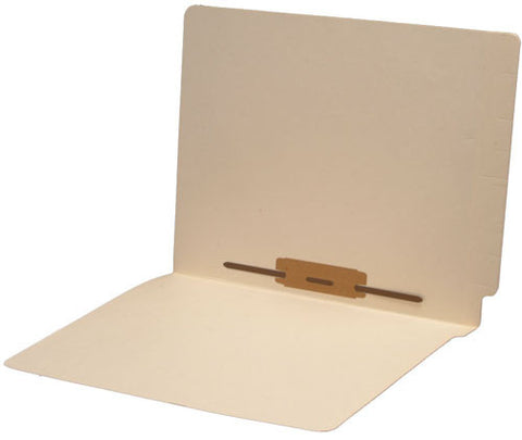 11 pt Manila Folders, Full Cut 2-Ply End Tab, Letter Size, Fastener Pos #5 (Box of 50) - Nationwide Filing Supplies