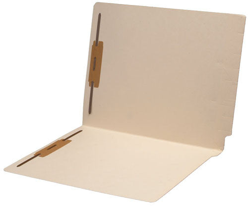 14 pt Manila Folders, Full Cut 2-Ply End Tab, Letter Size, Fastener Pos #1 & #3, Reinforced Spine (Box of 50) - Nationwide Filing Supplies