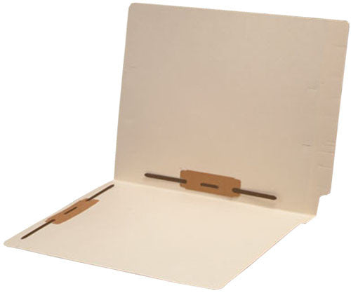 11 pt Manila Folders, Full Cut 2-Ply End Tab, Letter Size, Fastener Pos #3 & #5, Reinforced Spine (Box of 50) - Nationwide Filing Supplies