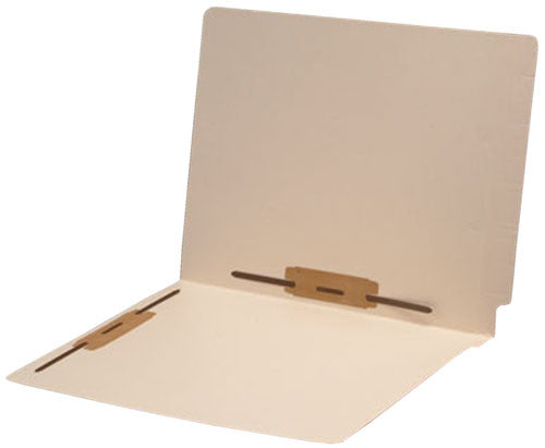 14 pt Manila Folders, Full Cut 2-Ply End Tab, Letter Size, Fastener Pos #3 & #5, Reinforced Spine (Box of 50) - Nationwide Filing Supplies