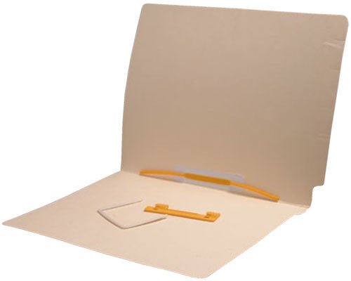 14 pt Manila Folders, Full Cut 2-Ply End Tab, Letter Size, Spaceclip Fastener Pos #5 (Box of 50) - Nationwide Filing Supplies