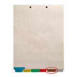 Individual Chart Divider Tabs, Insurance, Brown, Bottom Tab, 1/6th Cut, Pos. #5 (Pack of 25)