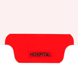 Individual Chart Divider Tabs, Hospital, Red, Bottom Tab, 1/6th Cut, Pos. #4 (Pack of 25)