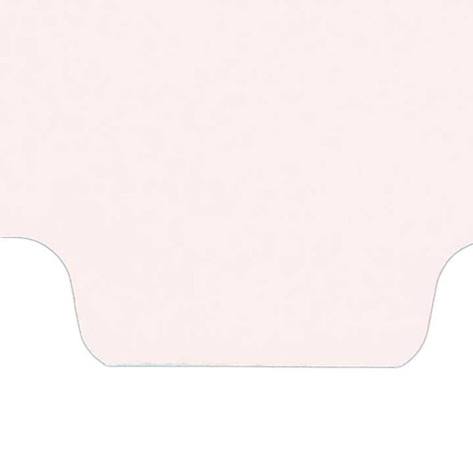 Individual Chart Divider Tabs, Blank, Bottom Tab, 1/6th Cut, Pos. #6 (Pack of 25)