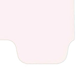 Individual Chart Divider Tabs, Blank, Bottom Tab, 1/8th Cut, Pos. #8 (Pack of 25)