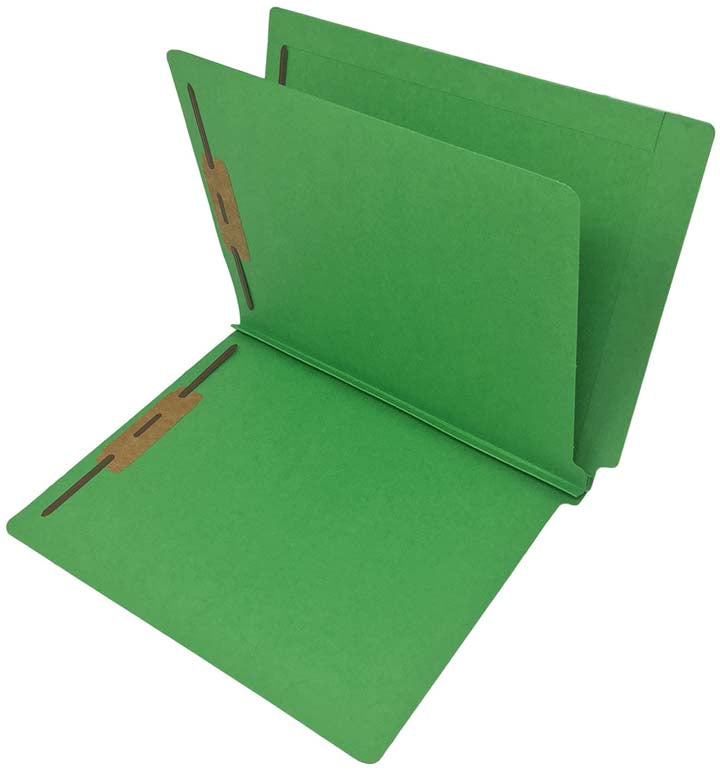 14 Pt. Color Folders, 2" Expansion, Full Cut End Tab, Letter Size, 1 Divider (Box of 25) - Nationwide Filing Supplies