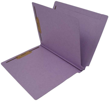 14 Pt. Color Folders, 2" Expansion, Full Cut End Tab, Letter Size, 1 Divider (Box of 25) - Nationwide Filing Supplies