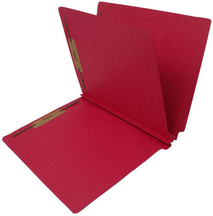 14 Pt. Color Folders, 2" Expansion, Full Cut End Tab, Letter Size, 1 Divider (Box of 25) - Nationwide Filing Supplies