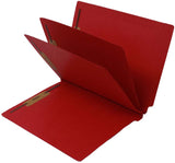 14 Pt Color Folders, 3" Expansion, Full Cut End Tab, Letter Size, 2 Dividers (Box of 15) - Nationwide Filing Supplies
