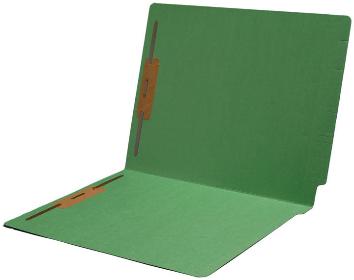 11 pt Color Folders, Full Cut Single Ply End Tab, Letter Size, Fastener Pos #1 & #3 (Box of 50) - Nationwide Filing Supplies