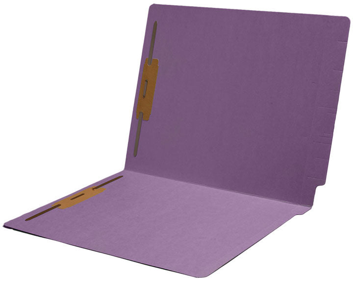 11 pt Color Folders, Full Cut Single Ply End Tab, Letter Size, Fastener Pos #1 & #3 (Box of 50) - Nationwide Filing Supplies