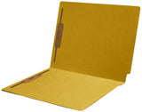 11 pt Color Folders, Full Cut Single Ply End Tab, Letter Size, Fastener Pos #1 & #3 (Box of 50) - Nationwide Filing Supplies