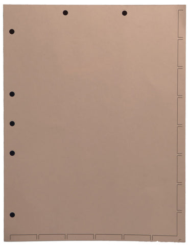 Chart Divider Sheets for Stick-On Tabs, Letter Size, Manila (Box of 250)