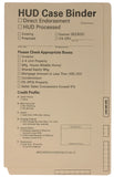 HUD Case Binders, 15 pt Manila, Legal Size, End/Top Tabs (Box of 50)