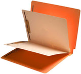 14 Pt. Color Classification Folders, Full Cut End Tab, Letter Size, 2 Dividers (Box of 25) - Nationwide Filing Supplies