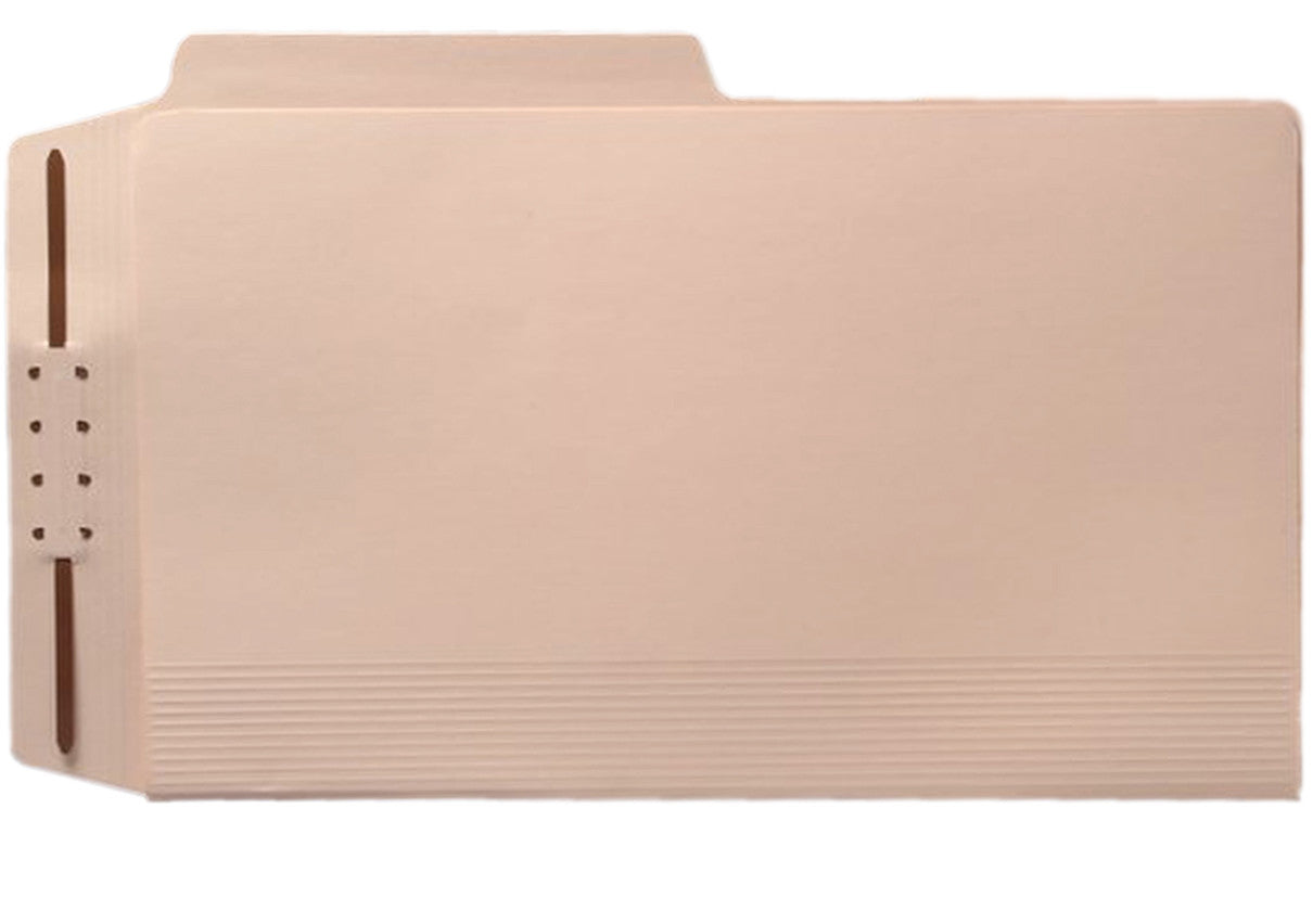 Top Tab Manila Case Binders, Legal Size, 1/2 Cut Assorted Tabs (Box of 50) - Nationwide Filing Supplies