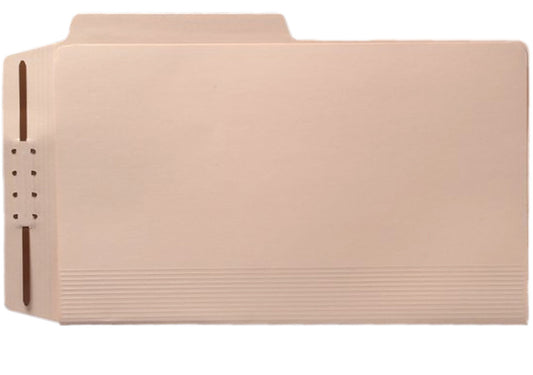 Top Tab Manila Case Binders, Legal Size, 1/2 Cut Assorted Tabs (Box of 50) - Nationwide Filing Supplies