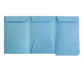 Patent and Trademark Folder, End Tab for Shelf Filing, Blue - "U.S. TRADEMARK APPLICATION" (box of 25) - Nationwide Filing Supplies