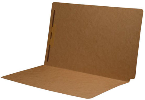 17 pt SFI Brown Kraft Folders, Full Cut End Tab, Legal Size, Fastener Pos #1 (Box of 50) - Nationwide Filing Supplies