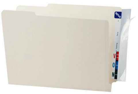 Full Tab Label Protectors, 8" x 2" (Box of 500) - Nationwide Filing Supplies